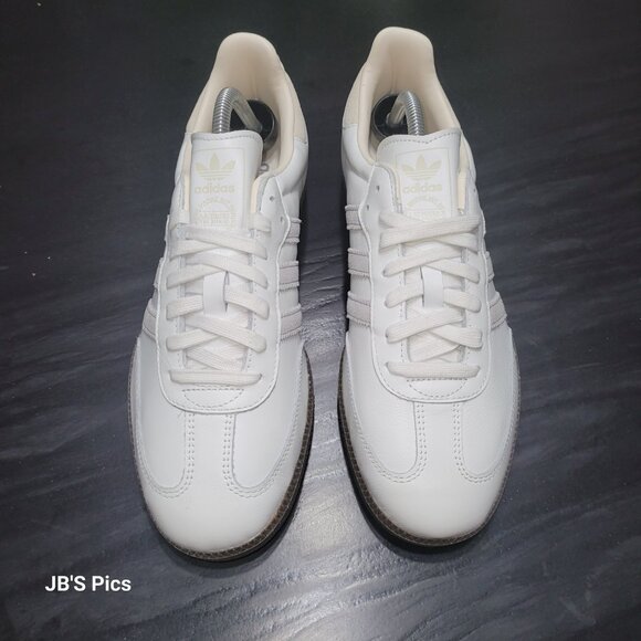 Adidas Samba Men’s Size 10 Originals OG White Grey Cream Gum Sneakers IH4880 - Picture 6 of 16
